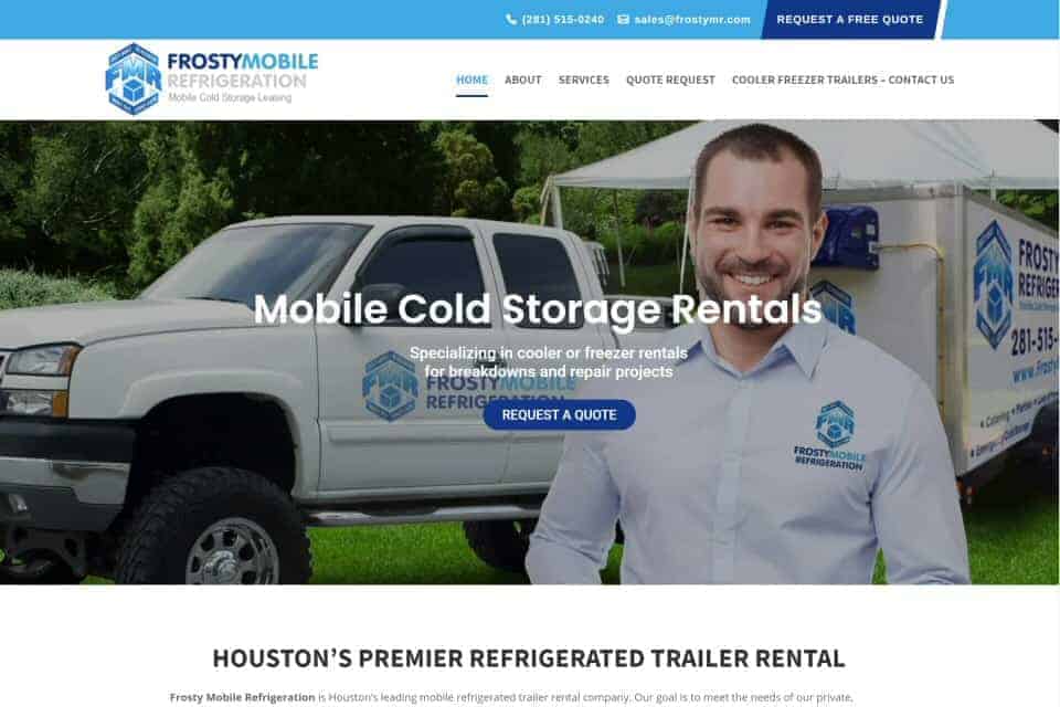 Frosty Mobile Refrigeration by Pool Equipment Installers of Houston